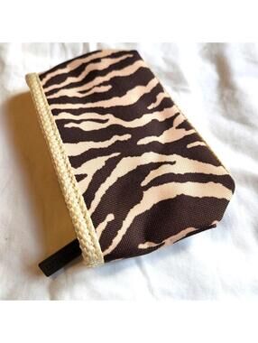 Estee Lauder Zebra Print Cosmetic Bag